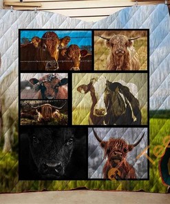 Farmer Cow Style 3D Quilt Blanket Bedding Set