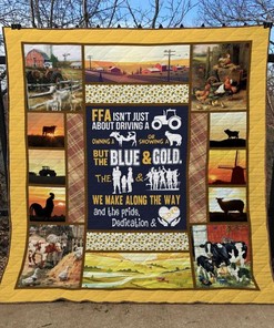 Farmer Ffa Quilt Blanket Bedding Set for Home Décor