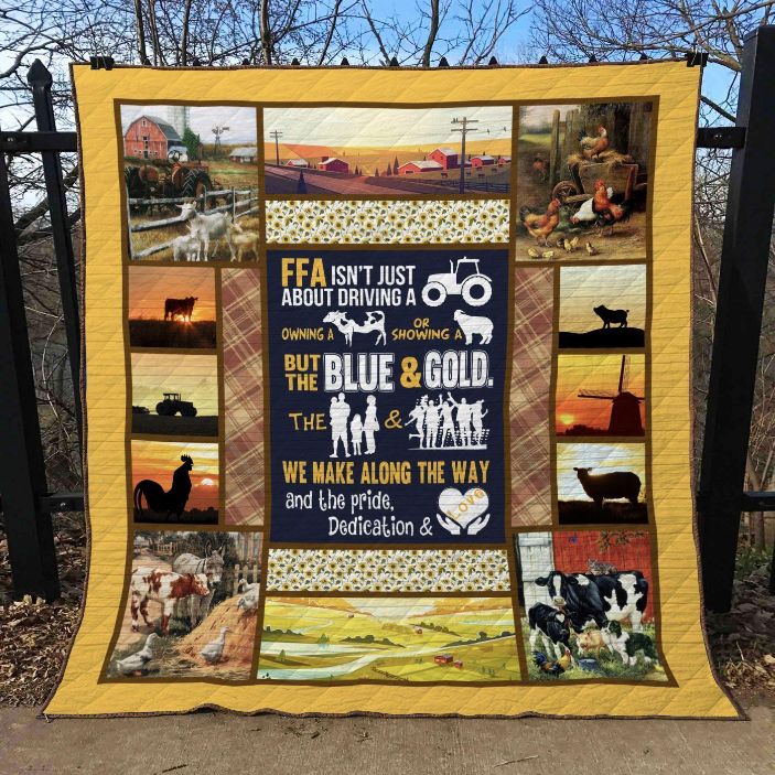 Farmer Ffa Quilt Blanket Bedding Set for Home Décor