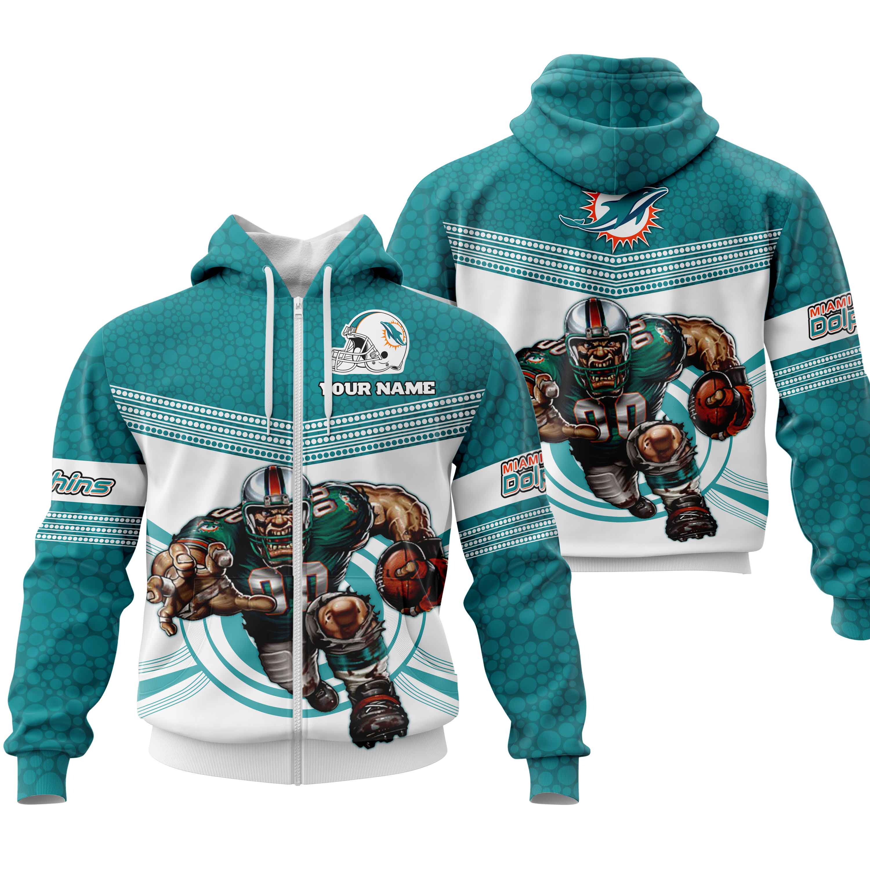 Fathead Mascot Hoodie Miami Dolphins For Fan