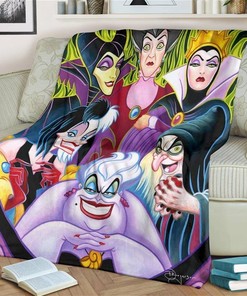 Favorite Villains Sherpa Fleece Blanket Gifts for Family, for Couple