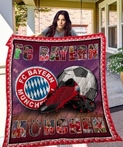 Fc Bayern Mnchen Quilt Blanket Bedding Set for Home Décor