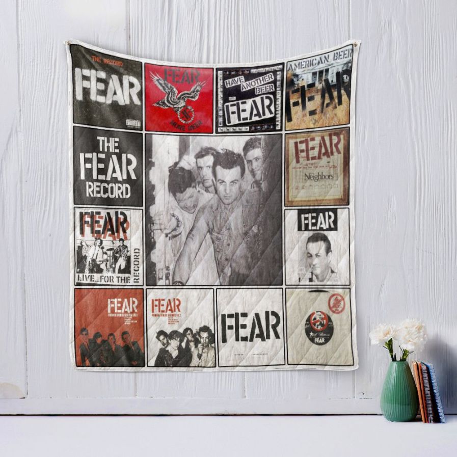 Fear The Fear Record Quilt Blanket Bedding Set