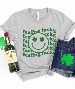 Feeling Lucky T-Shirt, Irish Shirt, St. Patrick's Day T-Shirt for Women, Luck of the Irish, Funny St Patricks Day Shirt