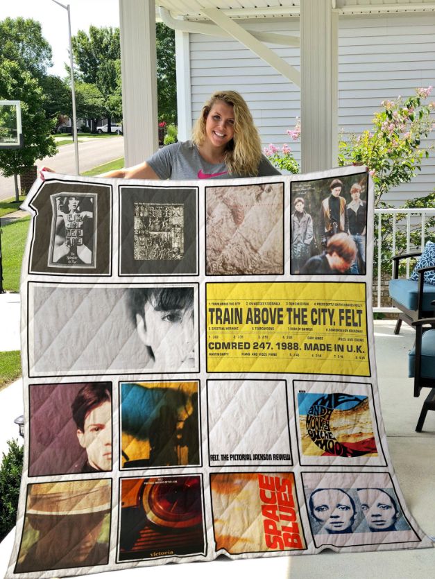 Felt Music Vintage Quilt Blanket Bedding Set for Home Décor