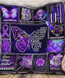 Fibromyalgia Awareness Fight Like A Warrior Quilt Blanket Bedding Set