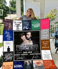Fifty Shades Of Grey Signed Collection Quilt Blanket Bedding Set