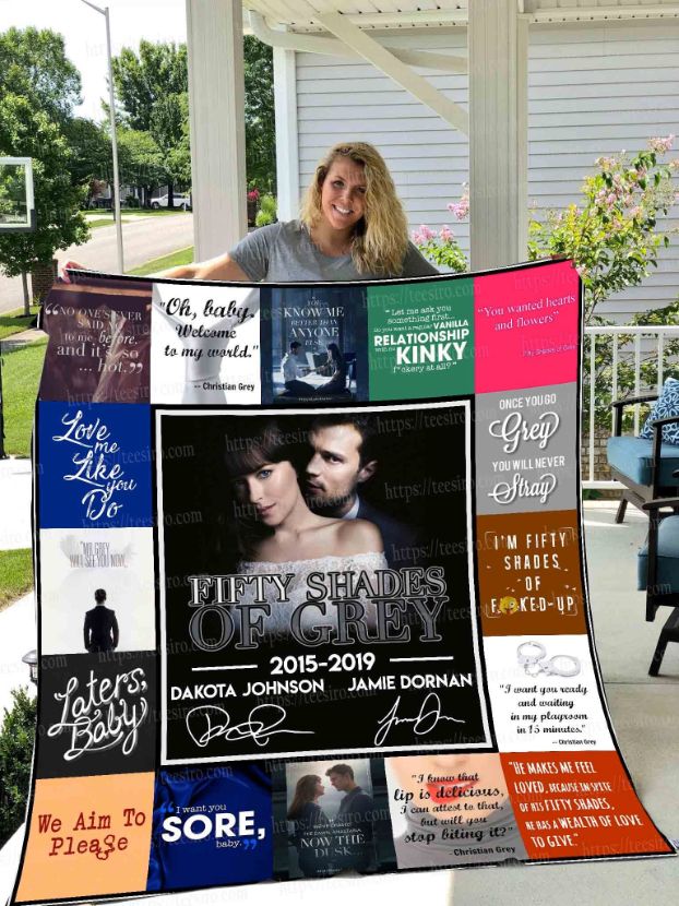 Fifty Shades Of Grey Signed Collection Quilt Blanket Bedding Set