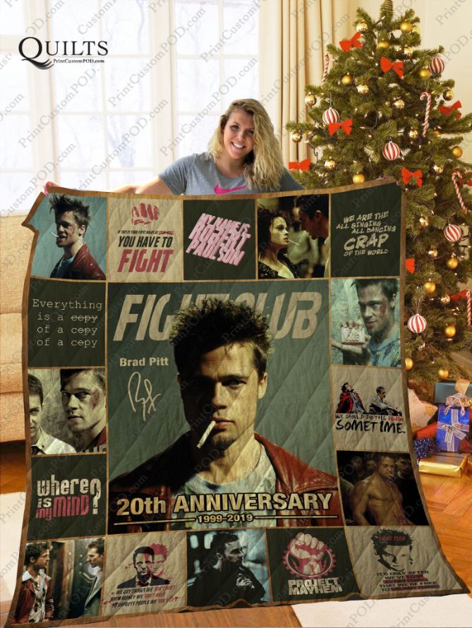 Fight Club 20th Anniversary Collection Quilt Blanket Bedding Set