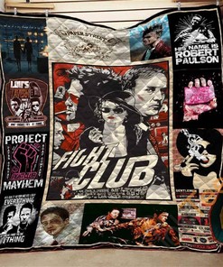 Fight Club Quilt Blanket Bedding Set With Pilliwcases Option