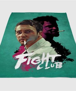 Fight Club Sherpa Fleece Blanket Gifts for Family, for Couple