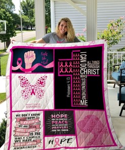 Fight Like A Girl Hope Quilt Blanket Bedding Set