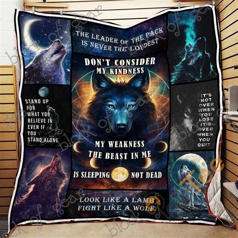 Fight Like A Wolf Quilt Blanket Bedding Set