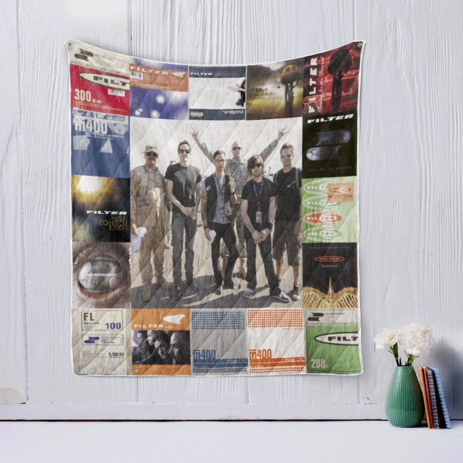 Filter Band Quilt Blanket Bedding Set for Home Décor