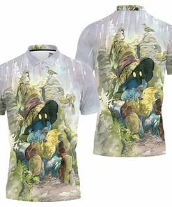 Final Fantasy Black Mage And Chocobo 3D All Over Print Polo Shirt