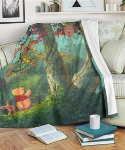 Finding Honey Pooh And Piglet Sherpa Fleece Blanket Gifts for Family, for Couple