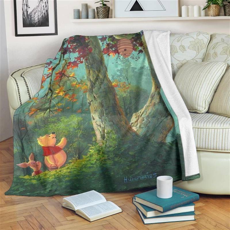 Finding Honey Pooh And Piglet Sherpa Fleece Blanket Gifts for Family, for Couple