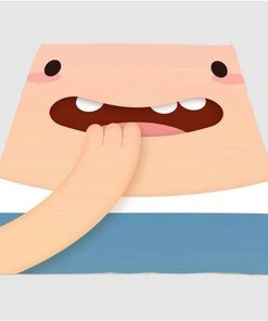 Finn Adventure Time Sherpa Fleece Blanket Gifts for Family, for Couple