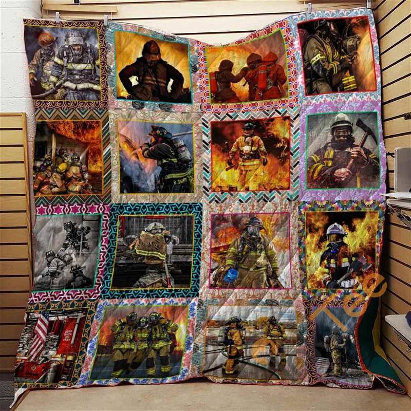 Fire Fighter Is The Best Quilt Blanket Bedding Set
