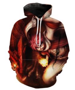 Fire Natsu Fairy Tail Anime Hoodie 3D