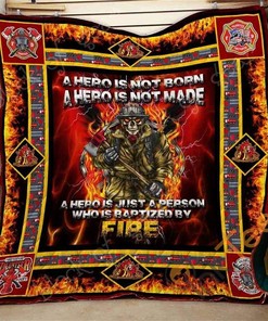 Firefighter Quilt Blanket Bedding Set