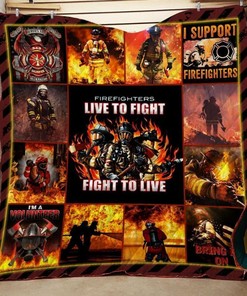 Firefighters- Quilt Blanket Bedding Set for Home Décor