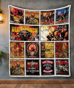 Five Finger Death Punch Album Heavy Meatal Quilt Blanket Bedding Set