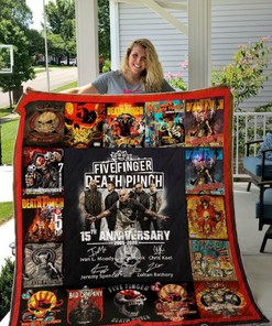 Five Finger Death Punch Anniversary Quilt Blanket Bedding Set