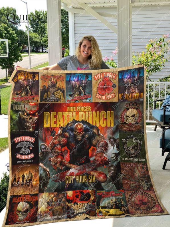 Five Finger Death Punch For Fans Collection Got Your Six Quilt Blanket Bedding Set