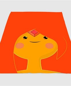 Flame Princess Adventure Time Sherpa Fleece Blanket Gifts for Family, for Couple