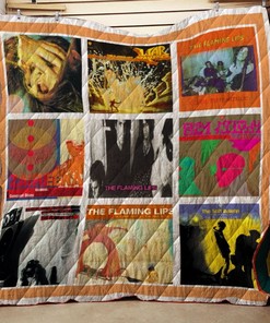 Flaming Lips Album Vintage Quilt Blanket Bedding Set