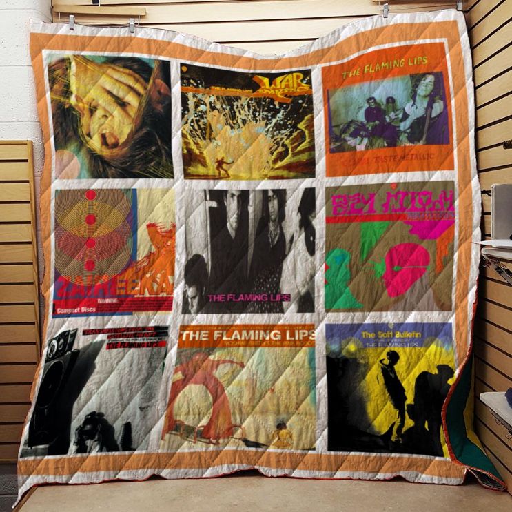 Flaming Lips Album Vintage Quilt Blanket Bedding Set