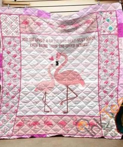 Flamingo Mama Quilt Blanket Bedding Set