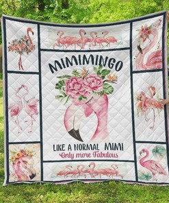 Flamingo Mimimingo Like A Normal Mimi Only More Fabulous Quilt Blanket Bedding Set