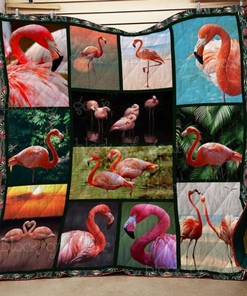 Flamingo Quilt Blanket Bedding Set for Home Décor