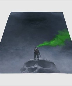 Flare Kong Skull Island Sherpa Fleece Blanket Gifts for Family, for Couple