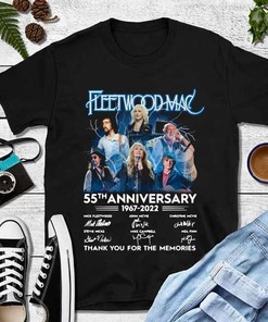 Fleetwood Mac 55Th Anniversary 1967-2022 Signatures T-Shirt