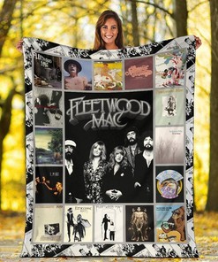 Fleetwood Mac Music Sherpa Fleece Blanket Gifts for Family, for Couple