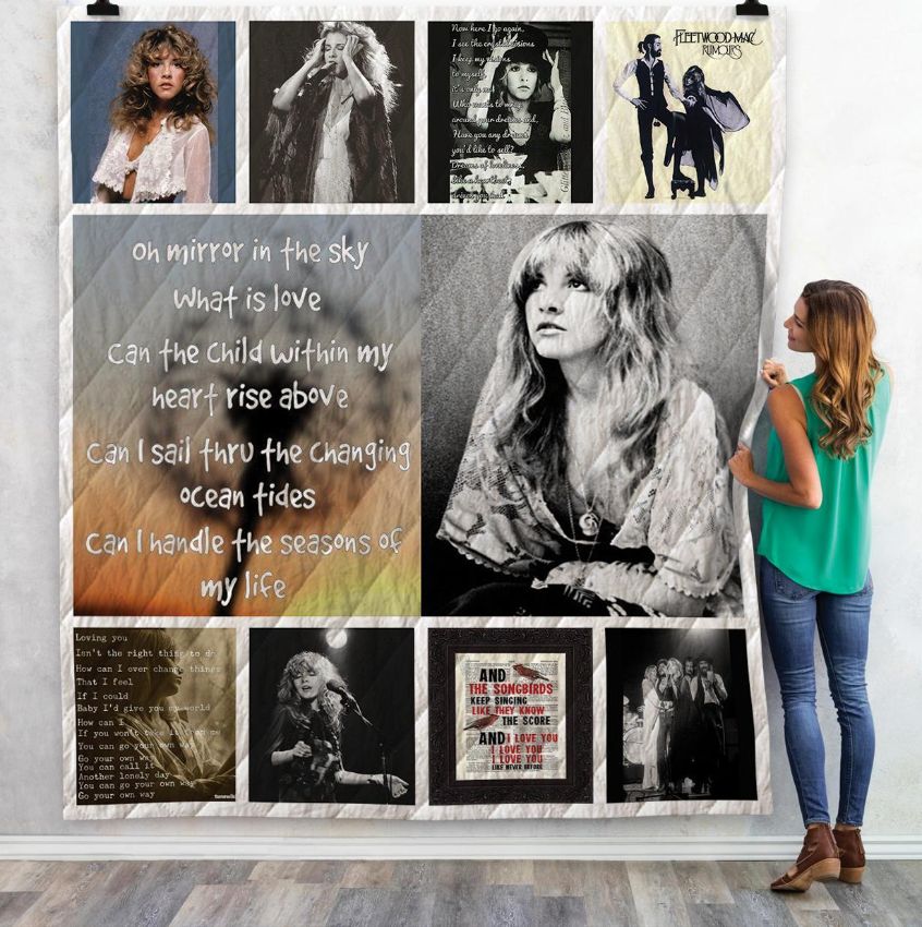 Fleetwood Mac Song Lyrics Quilt Blanket Bedding Set