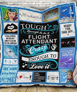 Flight Attendants Quilt Blanket Bedding Set for Home Décor