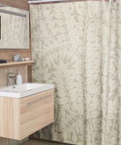 Floral Patterns Shower Curtain Eco-Friendly Waterproof Art Nouveau Flower Curtain Bathroom Art Design