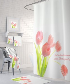 Floral Shower Curtain Inspirational Bathroom Decor