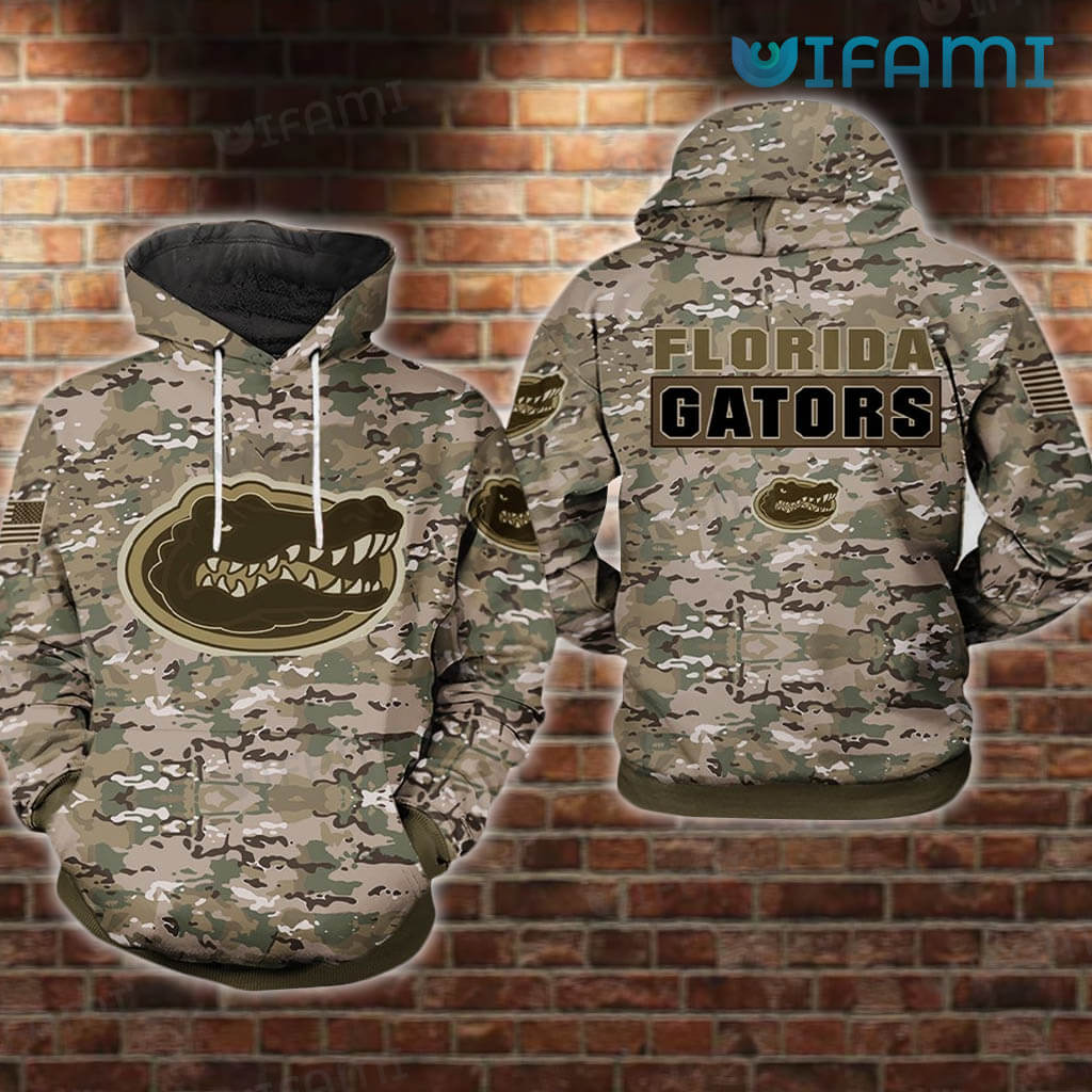 Florida Gators Hoodie 3D Camouflage Logo Gators Gift