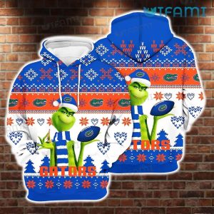 Florida Gators Hoodie 3D The Grinch Football Christmas Gators Gift - Image 2
