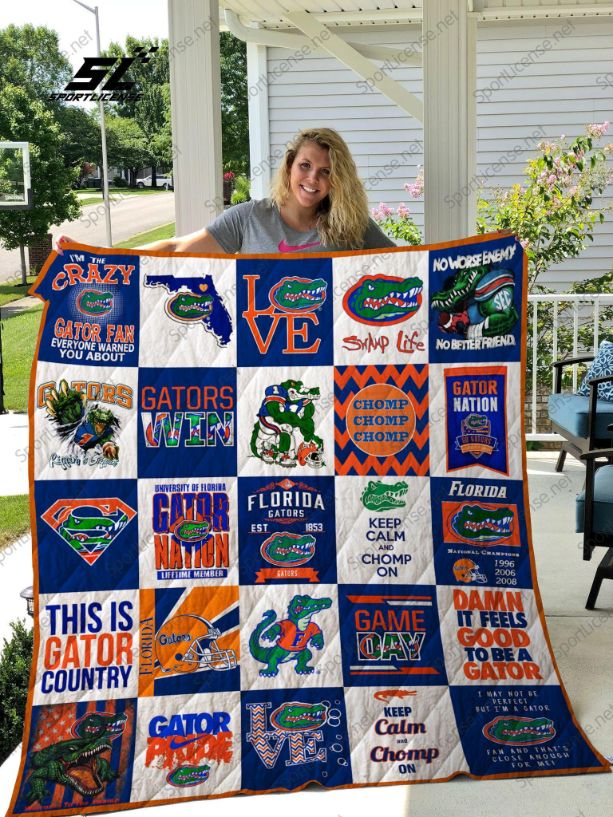 Florida Gators Quilt Blanket Bedding Set for NCAA Fans