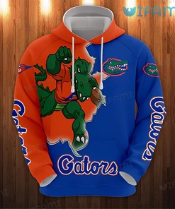 Florida Gators Zip Up Hoodie 3D Mascot Gators Gift