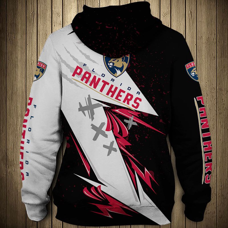 Florida Panthers Hoodie 3D Thunder Design Pullover Nhl - Image 3