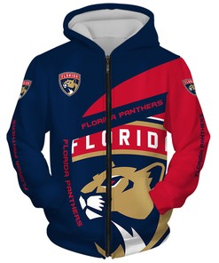 Florida Panthers Hoodie 3D Zip Hoodie Gift for Fans