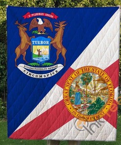 Florida Quilt Blanket Bedding Set