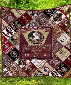 Florida State Seminoles Ncaa Quilt Blanket Bedding Set